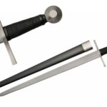 Rite Edge Broadsword / 36.5″ Handmade Carbon Steel Blade Medieval Short Sword + Scabbard