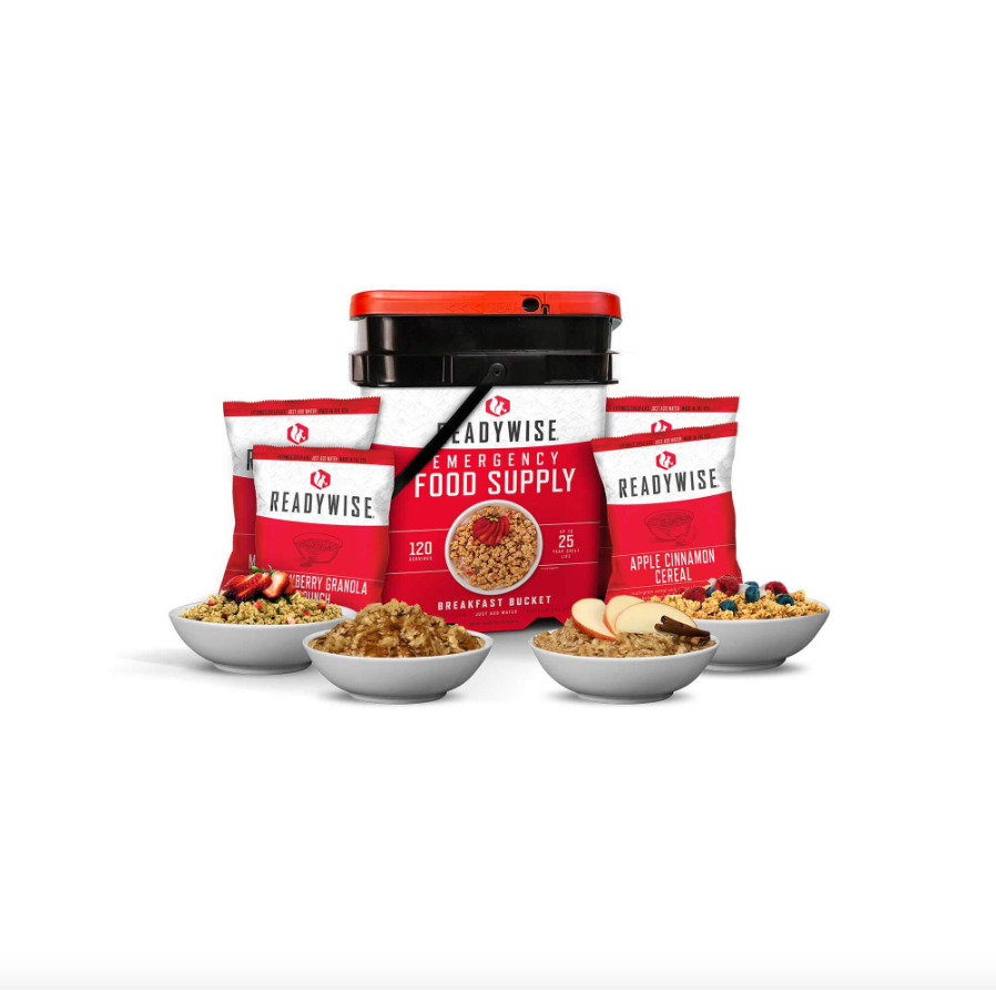 Breakfast 120 Serving Emergency Food Bucket by Wise Company