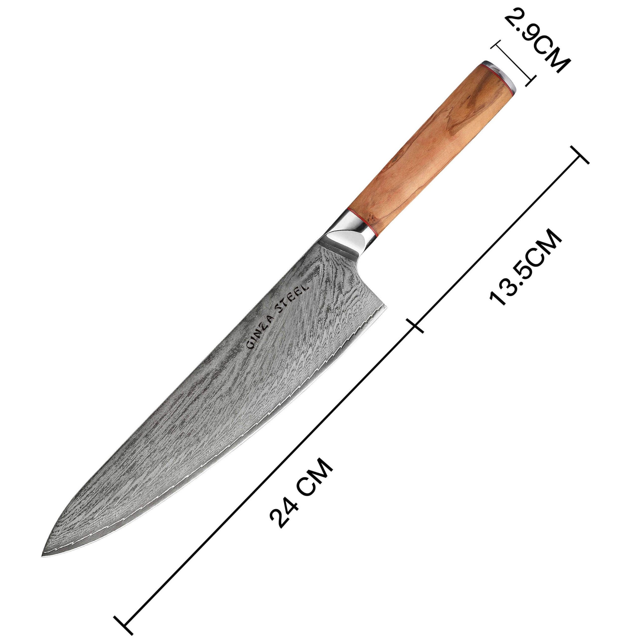 MIA TWO / Essential Two Piece Chef Knife Set / AUS10 Damascus Steel - Image 2