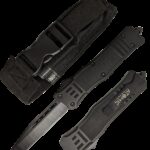 Atomic Out-the-Front Automatic Knife / Black Atomic OTF 3.75″ Tanto Blade Tactical