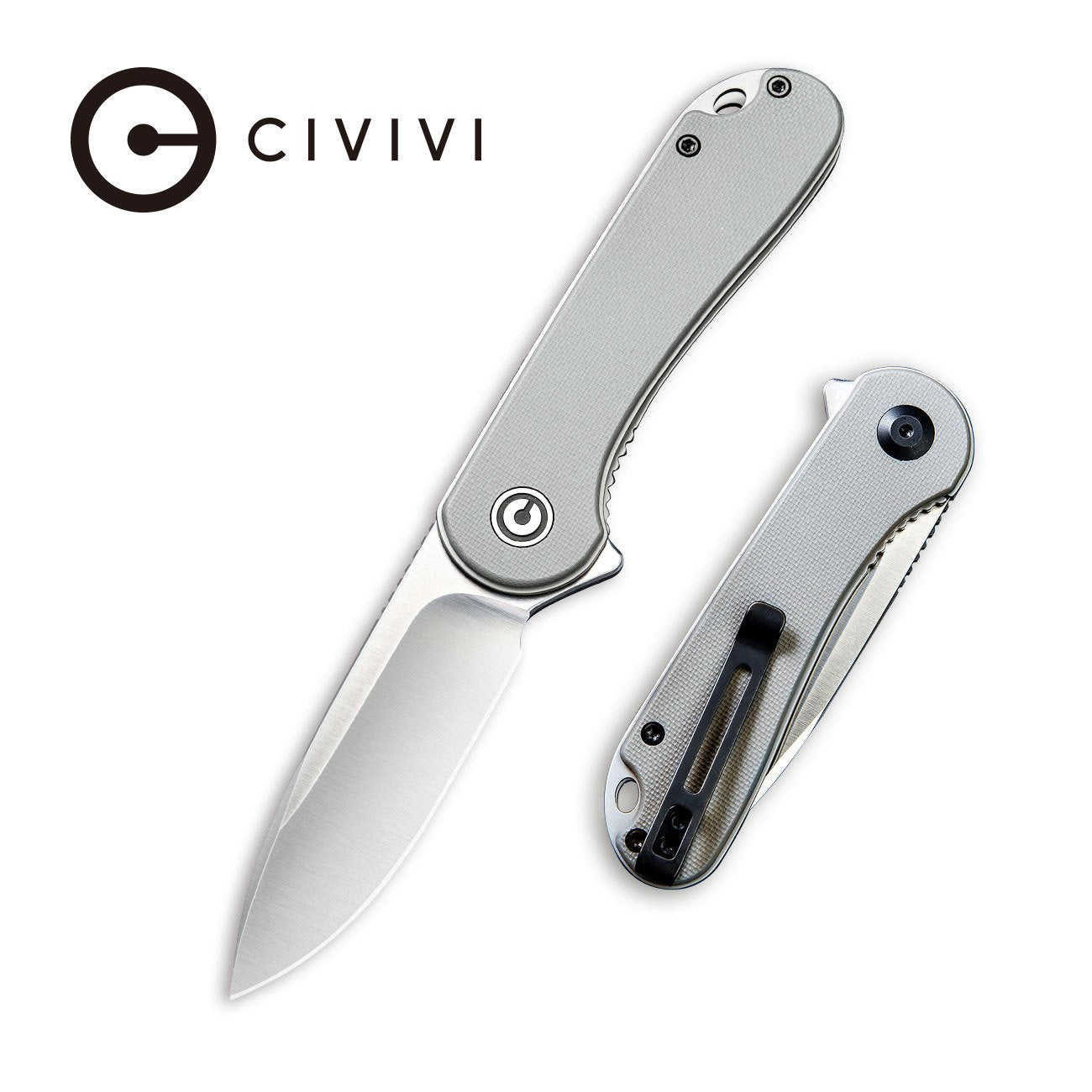 CIVIVI Elementum Flipper Knife G10 Handle (2.96" D2 Blade) C907B