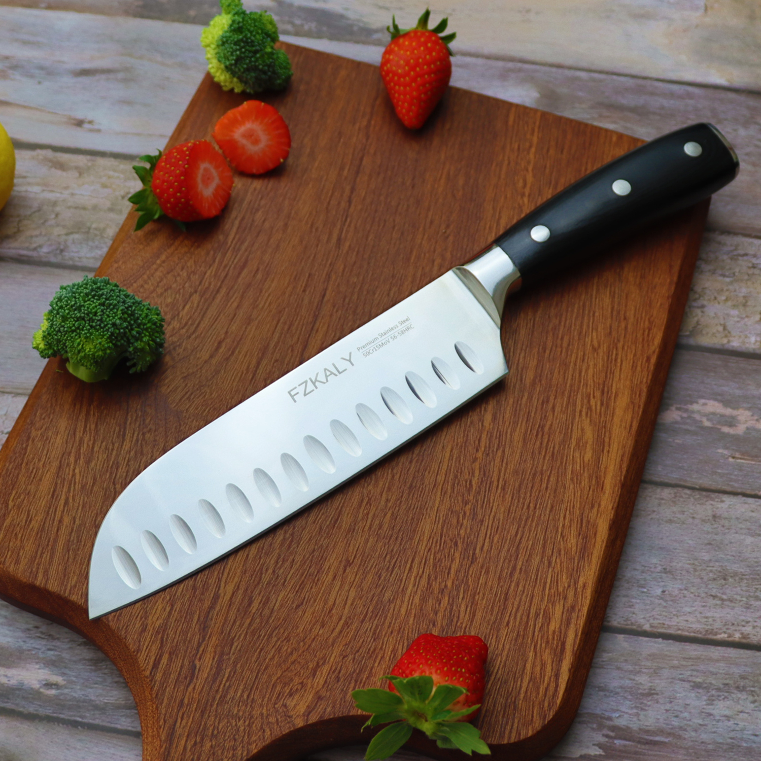 Fzkaly Classic 7" Santoku Knife